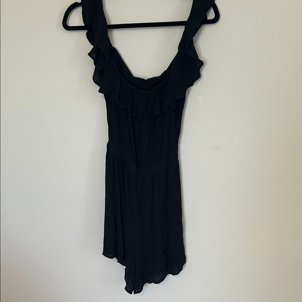 Hollister Black Romper with Ruffle Detail - Picture 3 of 3